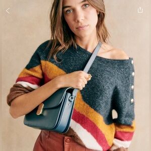 Sezane Howard Jumper Multico Fuchsia - Size XXS